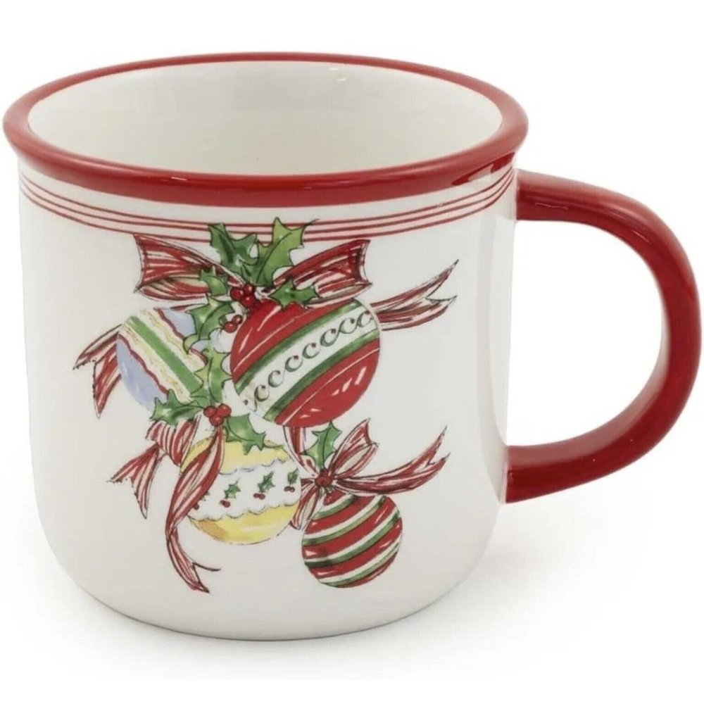 Holiday Coffee/Tea Mug, Boston International 1 Count, 12 Ounces, Christmas Bells